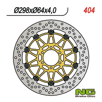 NG TARCZA HAMULCOWA PRZÓD YAMAHA FZS600 '98-'03, TDM850 '91-'01 (298x64x4)