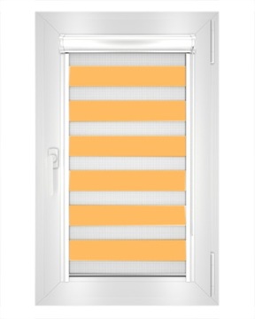 Pomarańczowa roleta DN Kaseta Zebra 110x150