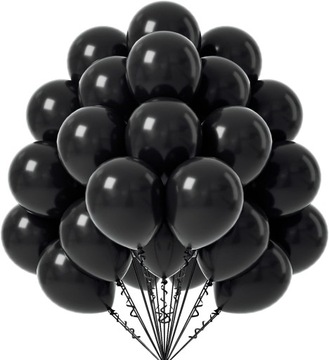 BALONY CZARNE ZESTAW BALONÓW BALONY NA HALLOWEEN 10