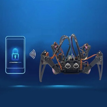 3D-печать робота-паука с аккумуляторным сервоприводом