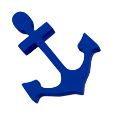 KOTWICA DEKOR 3D NA ŚCIANĘ DO POKOJU DZIĘCEGO
