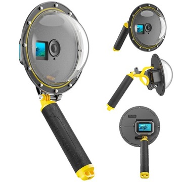 Obudowa podwodna, kopuła Telesin Dome Port do kamer DJI Osmo Action 3/4