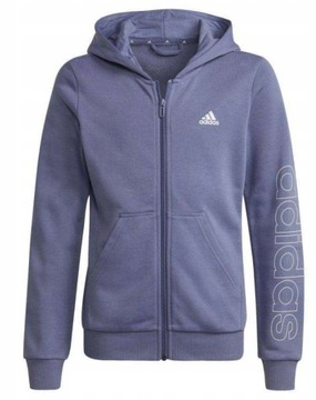 BLUZA DZIECIĘCA SPORTOWA ADIDAS ROZPINANA Z KAPTUREM TRENINGOWA NA CODZIEŃ