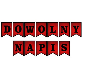 БАННЕРНАЯ гирлянда ЛЮБЫЕ СОБСТВЕННЫЕ ИНСТРУКЦИИ цвета