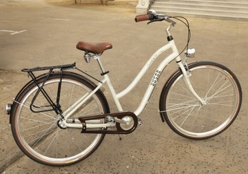 BEACH CRUISER 28 АЛЮМИНИЕВЫЙ ГОРОДСКОЙ ВЕЛОСИПЕД 3-СКОРОСТНОЙ SELLE ROYAL БЕЛЫЙ ЖЕНСКИЙ