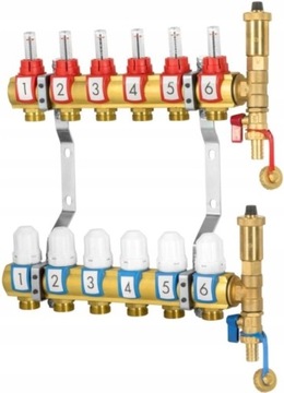 ROZDZIELACZ 6 OGRZEWANIA PODŁOGOWEGO DO PODŁOGÓWKI