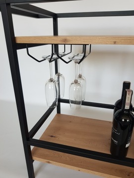 двухрядная вешалка для стекла, матовая черная