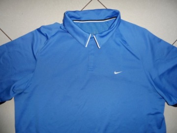 ФУТБОЛКА ПОЛО NIKE QUITE LIKE NEW, СИНЯЯ, L XL