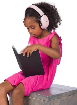 Детские защитные наушники DOOKY Junior, с шумоподавлением, розовые 3+