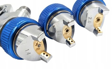 Пистолет для живописи для живописи 1.4 1.7 2,0 мм HVLP 3 сопла