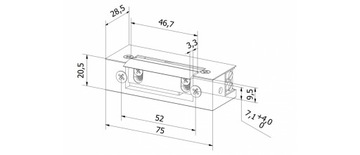 S12U Электрозащелка + кассета антрацит + варистор