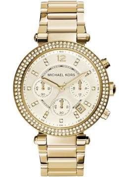 ZEGAREK DAMSKI MICHAEL KORS MK5354 WYJĄTKOWY CYRKONIE DATOWNIK 10 BAR