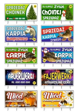 SOLIDNY BANER REKLAMOWY 200x100 CHOINKI,KARP