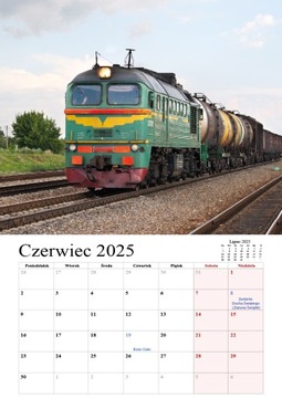 Календарь 001 на 2025 год Поезда А3 вертикальный 7 карточек