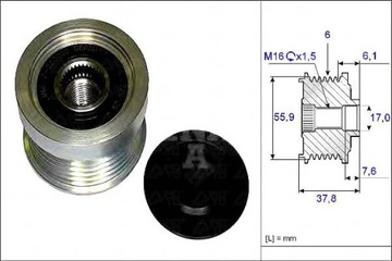 ШКИВ ГЕНЕРАТОРА VOLVO INA