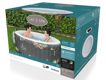 Aruba Lay-Z-Spa AirJet Przydomowe Spa BESTWAY 3-osobowe + Pompa + Filtr + P