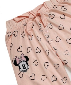 Piżama damska Disney Myszka Minnie Mouse bluzka długie spodnie XL róż