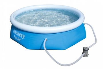 ZESTAW BASEN ROZPOROWY POMPA FILTR 244x66 BESTWAY