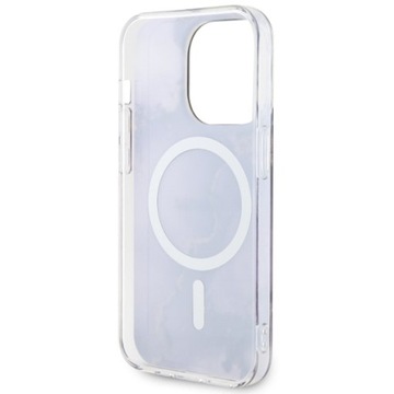 Чехол Guess для iPhone 14 Pro фиолетовый MagSafe