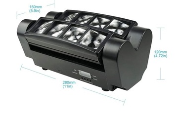 Сценический светильник 8x3W LED RGBW DMX512 BETOPPER