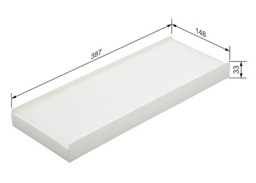 BOSCH FILTR VZDUCHU KABINA VW PASSAT