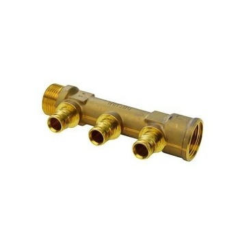 UPONOR Q&E - Rozdzielacz mosiężny 16x3 G3/4