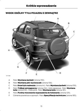 Ford EcoSport 2012-2017 Руководство по эксплуатации на польском языке