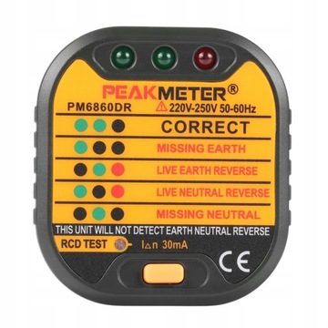 TESTER GNIAZD SIECIOWYCH 220-250 V DETEKTOR F