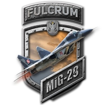 Myśliwiec MiG-29 Fulcrum NAKLEJKA NA SAMOCHÓD kask zeszyt STICKER WLEPKA