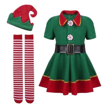 Elf Kostium Świąteczny Ubrania Zdjęcie Kobiety 170cm