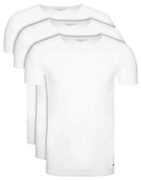 Tommy Hilfiger 3pak męskie t-shirt biały koszulka