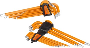 ВСТАВКА 18 шт. ШЕСТИГРАННЫЕ КЛЮЧИ 1,5-10 мм TORX T10-T50 S2