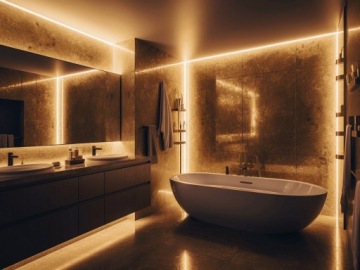 СВЕТОДИОДНАЯ ЛЕНТА 230В 2835/60 1М IP68 5ВТ ТЕПЛЫЙ БЕЛЫЙ