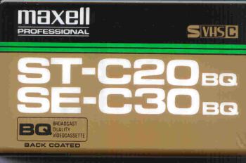 SVHS-C MAXELL 30BQ VHS-C WA-WA CAMETTE