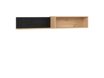 Półka Pont dł. 160 cm wisząca Black Red White