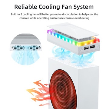 Верхний охлаждающий вентилятор с RGB-подсветкой для Xbox Series S —