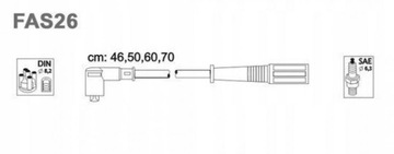 KABEL PŘÍVODY ZAPALOVACÍ FIAT PANDA II 1.1 1.2 1N3