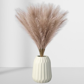 Искусственная пампасная трава, набор из 20 камышей, декоративные веточки, бежевый