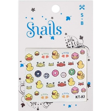SNAILS Naklejki na Paznokcie dla dzieci kaczuszki