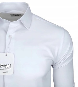 Espada męska Koszula biała SLIM FIT Bawełna XXL kołnierzyk 45-46 biel 2XL