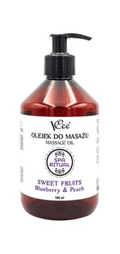 Olejek do Masażu VCee BLUBERRY & PEACH 500 ml