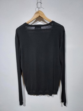 BERSHKA czarny sweter rozpinany M