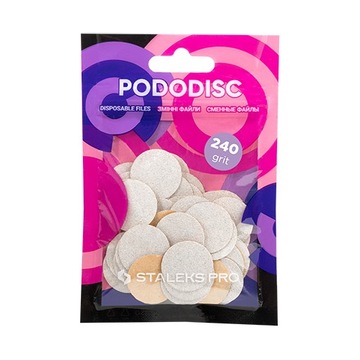 Nakładki do PODODISC STALEKS PRO M 240 grit 50 szt