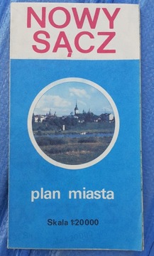 Nowy Sącz plan miasta 1:20000
