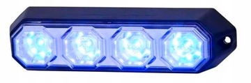 LAMPA OSTRZEGAWCZA PASEK KOGUT LED NIEBIESKI