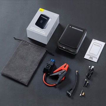Baseus 2 w 1 urządzenie do uruchamiania awaryjnego samochodu Power Bank Air