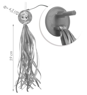 2x WSTĄŻKA KOSZYK ROWEROWY DISNEY PRINCESS KSIĘŻNICZKI