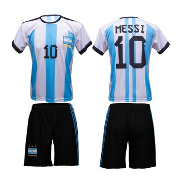 MESSI komplet strój sportowy piłkarski ARGENTYNA 152cm