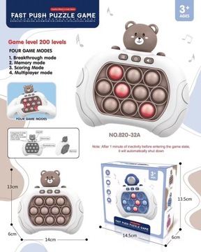АРКАДНАЯ ИГРА POP IT FAST PUSH PUZZLE ANT
