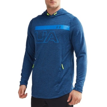BLUZA UNDER ARMOUR TECH TERRY PO GRAPHIC HOODIE MEN BLUE XL